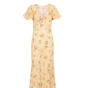 Rodarte Floral Ruffled Silk Maxi Dress